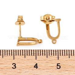 Boucles d'oreilles à tige en acier inoxydable 304 avec placage ionique (IP)&nbsp;FIND-Q103-01U-G