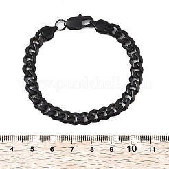 Браслеты из кубинской цепочки из нержавеющей стали 304 для мужчин и женщин BJEW-Q038-02EB