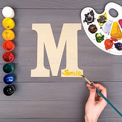 Письмо незаконченные деревянные вырезы DIY-ZX040-01M