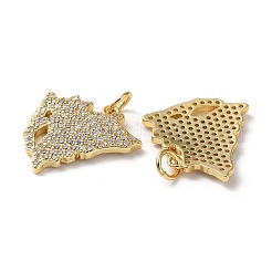 Стойки обшивки латунь микро проложить Циркон подвеску&nbsp;KK-M254-04G