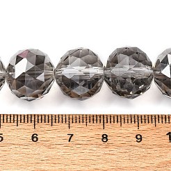 Прозрачные стеклянные бусины гальваническим пряди&nbsp;EGLA-N002-34F-F02