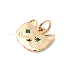 Подвески латунные горный хрусталь&nbsp;KK-H253-03G