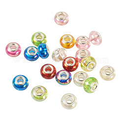 20 шт. европейские бусины из смолы с УФ-покрытием RESI-TA0004-30