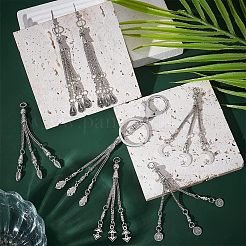 12 шт. 6 стильных тибетских стильных сплава панцирная цепь кисточка большие подвески FIND-CA0006-72