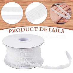 Эластичная кружевная отделка из полиэстера DIY-WH0430-852A