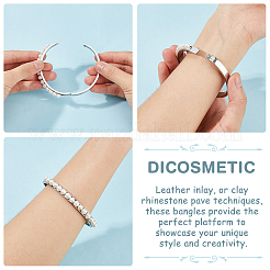 3 шт. браслеты-браслеты в форме яйца из нержавеющей стали 201 с рифленой подвеской STAS-UN0048-68