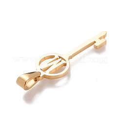 Подвески с инициалами из нержавеющей стали 304 STAS-D019-09M-G