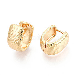 Латунные серьги обруча EJEW-N061-03G