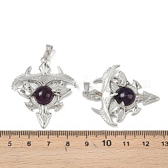 Природный аметист треугольник подвески&nbsp;G-G293-01P-20