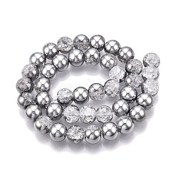 Brins de perles de verre craquelées électrolytiques&nbsp;EGLA-N014-10mm-03