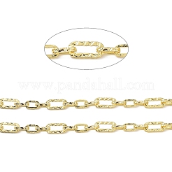 合金フィガロチェーン  スプールで  長持ちメッキ  溶接されていない  ゴールドカラー  14~21x7.5~9x2.5mm  約10.93ヤード（10m）/ロール&nbsp;LCHA-D002-02G