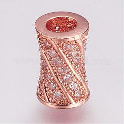 Perline zirconi micro pave  in ottone&nbsp;ZIRC-G087-19