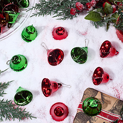 20шт 2-х цветный железный колокольчик подвеска украшение AJEW-SC0031-28