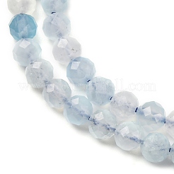 Природные Аквамарин бисер нитей G-A276-C09-4mm-02