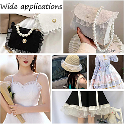 Эластичная кружевная лента из органзы чинлон&nbsp;EC-WH0013-12A