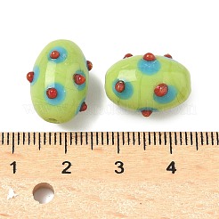 Бусины ручной работы в технике лэмпворк с неровностями LAMP-U004-04C