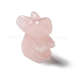 Полупросверленные бусины из натурального розового кварца G-Z037-04