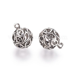 Creux en alliage de style tibétain pendentif supports strass&nbsp;TIBE-L003-019AS