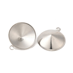 Подвеска из нержавеющей стали 304 с заостренной конструкцией и стразами STAS-U025-05D-P