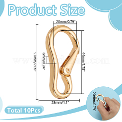 10 шт. Кольца пружинные затворные из сплава&nbsp;FIND-AR0006-69