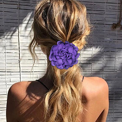 Атласный цветок для аппликаций с орнаментом&nbsp;FIND-WH20033-070E