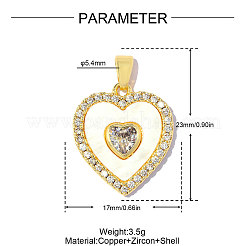 Pendentifs en laiton&nbsp;KK-OY001-29G