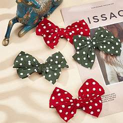 4 шт. 2 цвета ретро-узор в горошек из полиэстера с бантом для обуви&nbsp;FIND-GF0005-02