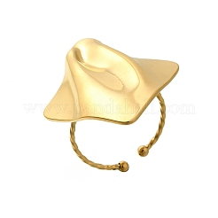 Кольцо-манжета из нержавеющей стали 304 для женщин&nbsp;LS-RJEW-B109-03G-06