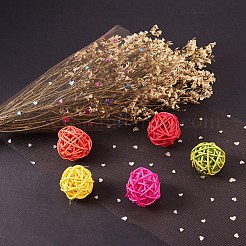 Nastri a rete decorati con paillettes glitterate a cuore&nbsp;OCOR-BC0007-26