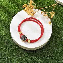 Bracelets multibrins en cordons nylon constellation&nbsp;BJEW-U016-01B-08