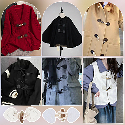 12 шт. пряжка из смолы и искусственной кожи&nbsp;AJEW-PH0006-49A-01