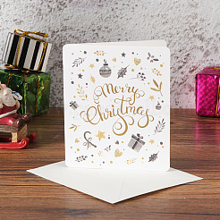 Ensembles de cartes de voeux enveloppe et joyeux noël&nbsp;DIY-I029-03F