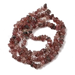 Chapelets de perles aux fraises en quartz naturel&nbsp;GG-CBAC13F-B05-01