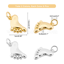 12шт 2 цвета латунные подвески&nbsp;KK-FH0003-37