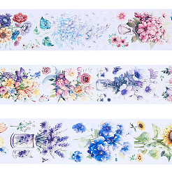 Узор из цветов для домашних животных самодельный альбом декоративные клейкие ленты&nbsp;DIY-WH20011-96F