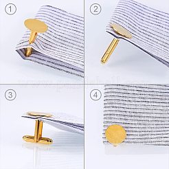 Латунные запонки  KK-PH0034-10