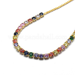 Латунные кубические циркониевые браслеты боло для тенниса BJEW-I272-03A