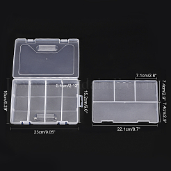 Boîtes en plastique d'organisateur de double couche&nbsp;CON-BC0001-08