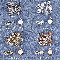 64 шт. 5 стиля сережек-клипс из нержавеющей стали 304 STAS-UN0024-51