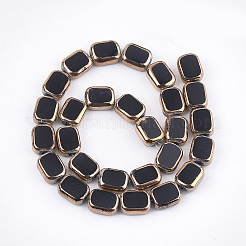 Стеклянные бусины с гальваническим покрытием  X-EGLA-S188-10A