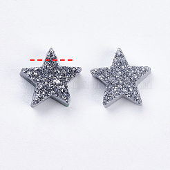 Galvanische natürliche druzy Achat Perlen&nbsp;G-E400-02-B02