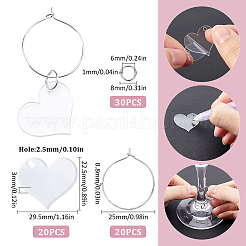 Набор для изготовления шармов из пустого бокала своими руками DIY-SC0023-62B