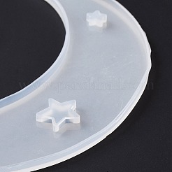 DIY животное на полумесяце большой кулон силиконовые Молды DIY-F125-06
