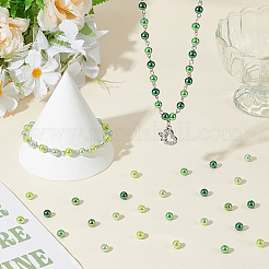 300шт 6 цвета выпечка окрашенные жемчужные стеклянные жемчужные круглые бусины HY-WR0001-02D