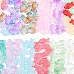 50pcs perles de verre transparentes peintes à la bombe&nbsp;GLAA-FS0002-06A