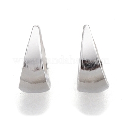 304ステンレススチールスナップオンベイル  銀  6.5x5x1~3mm  内径：5.5x4mm&nbsp;STAS-P249-06S