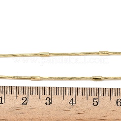 Женские ожерелья-змейки из круглой латуни толщиной 2 мм&nbsp;NJEW-K271-08G