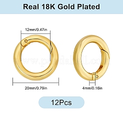 12 шт. латунные кольца пружинного затвора с покрытием стойки KK-SC0005-69