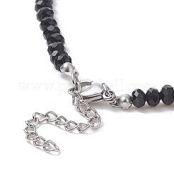 Ожерелья из стеклянных и немагнитных синтетических гематитовых бусин NJEW-JN04287