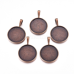 Aluminium-Anhänger Fassungen für Cabochons&nbsp;LS-PALLOY-2419-R-FF